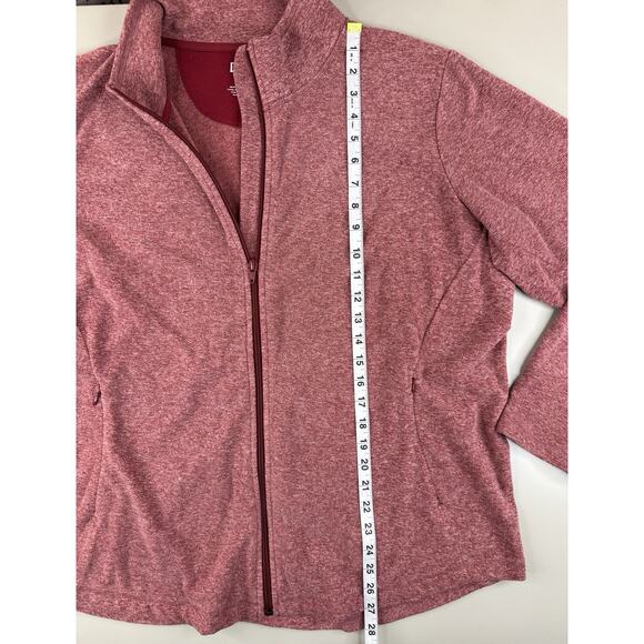 Duluth Trading Co Full Zip Fleece Jacket Women's 2XL Maroon Cozy Soft Outdoor - Picture 3 of 10